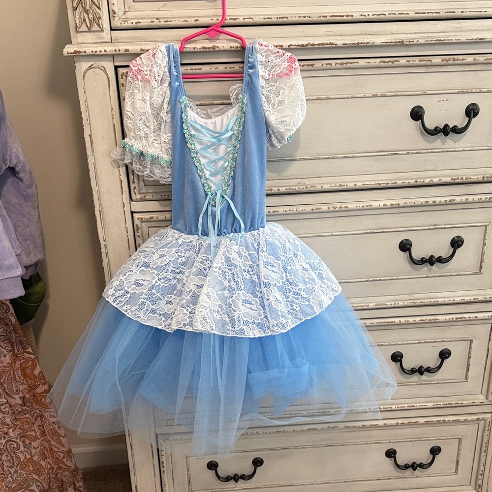 Revolution Blue and White Lace Dance Costume
